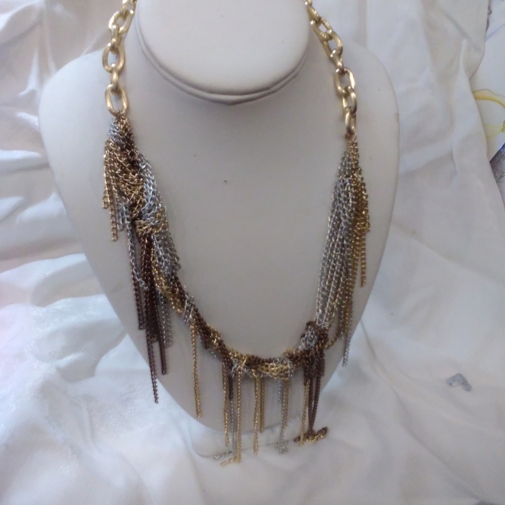 Vintage Disco necklace gold